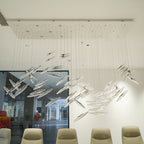 Wrenia Glass Chandelier-Moonnatur