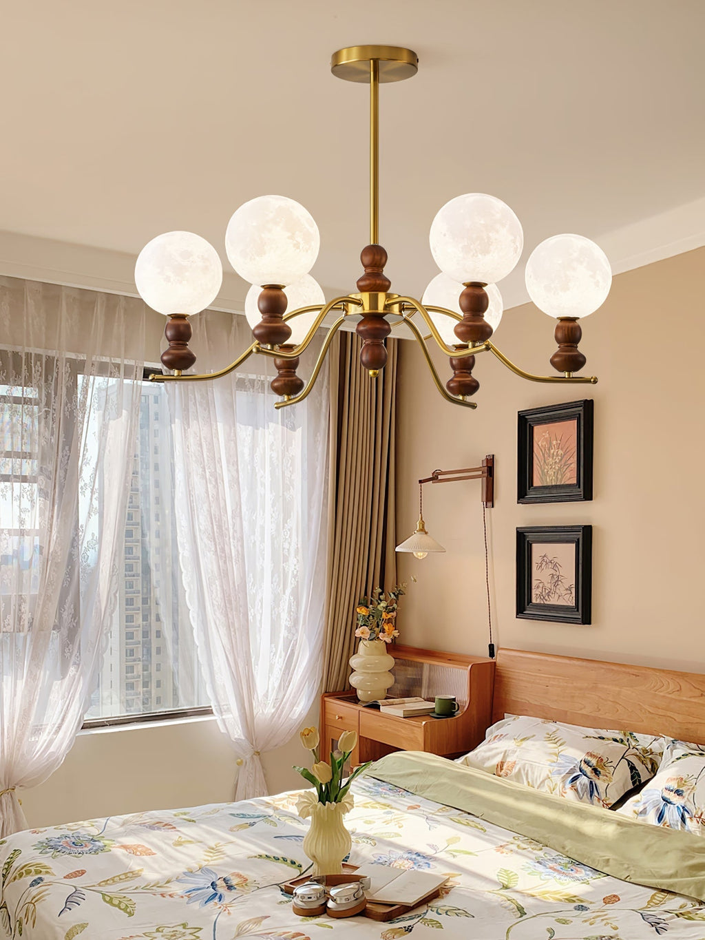 Helrenia Resin Chandelier-Moonnatur