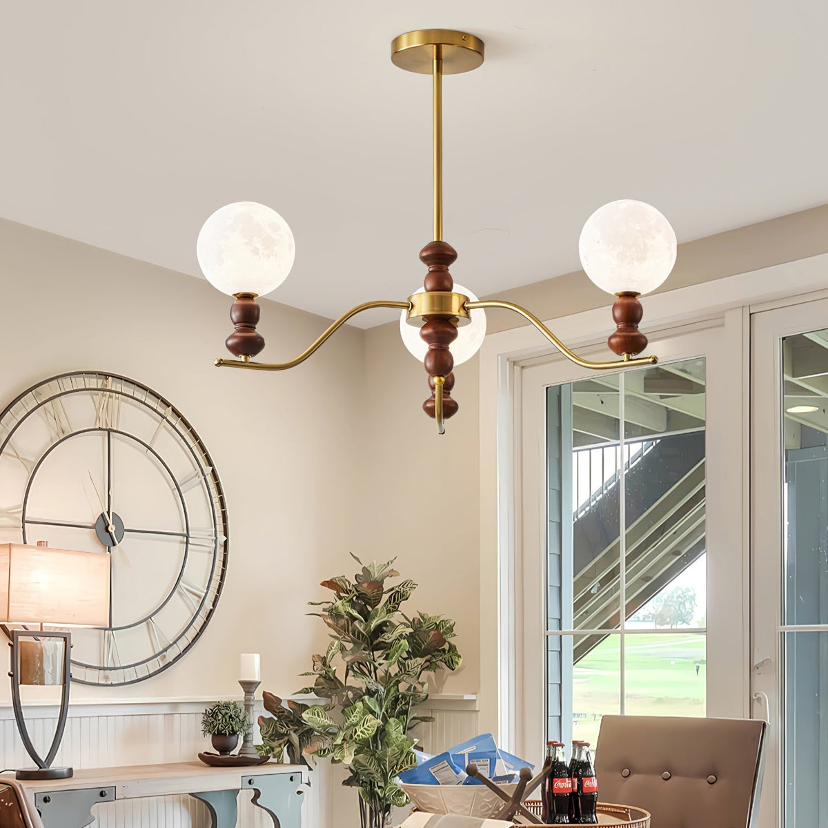 Helrenia Resin Chandelier-Moonnatur
