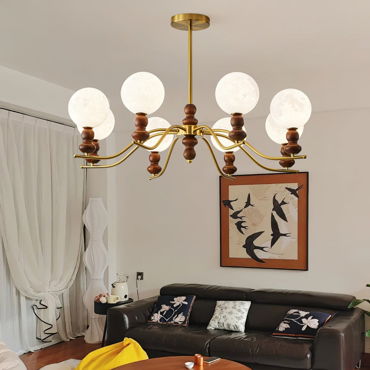 Helrenia Resin Chandelier-Moonnatur