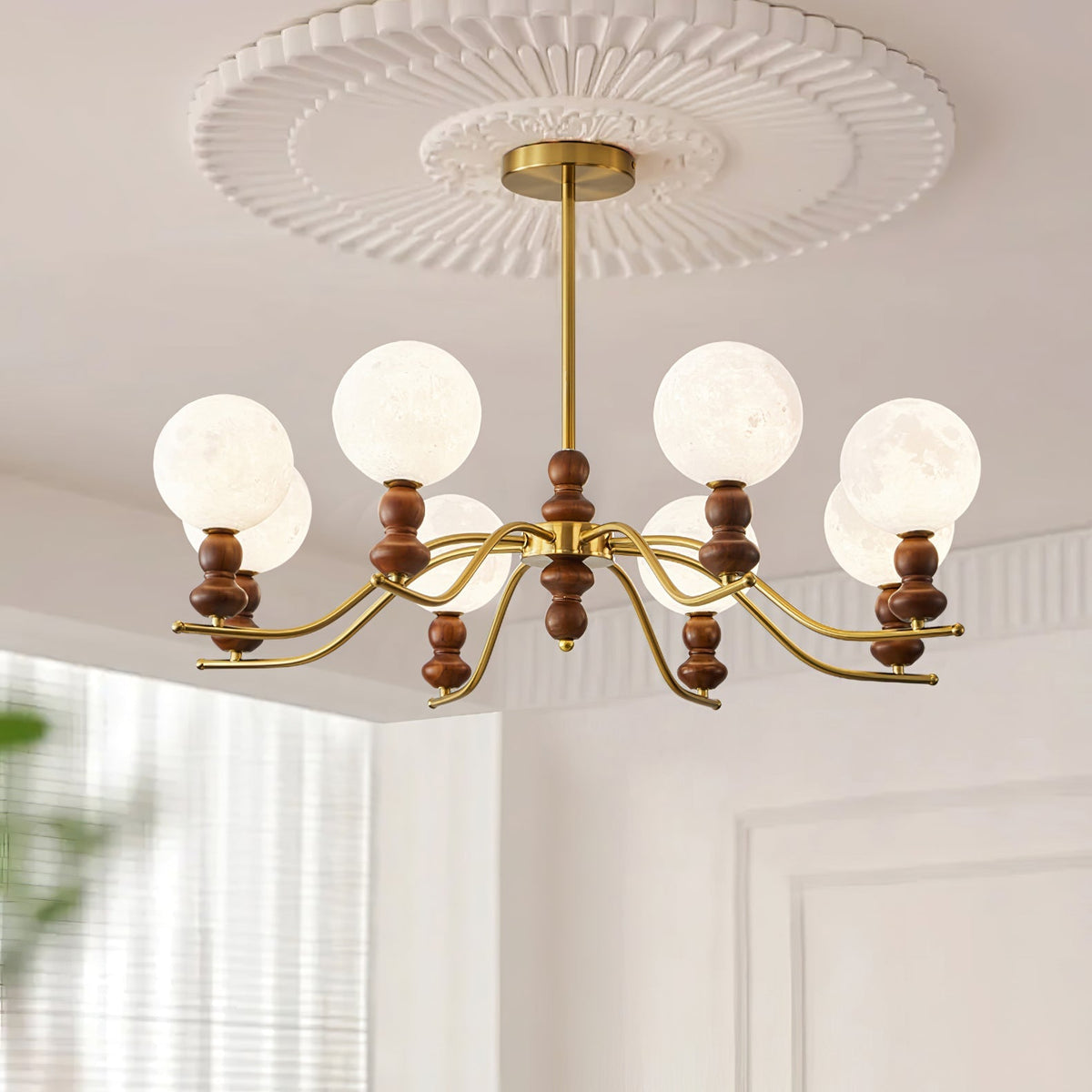 Helrenia Resin Chandelier-Moonnatur