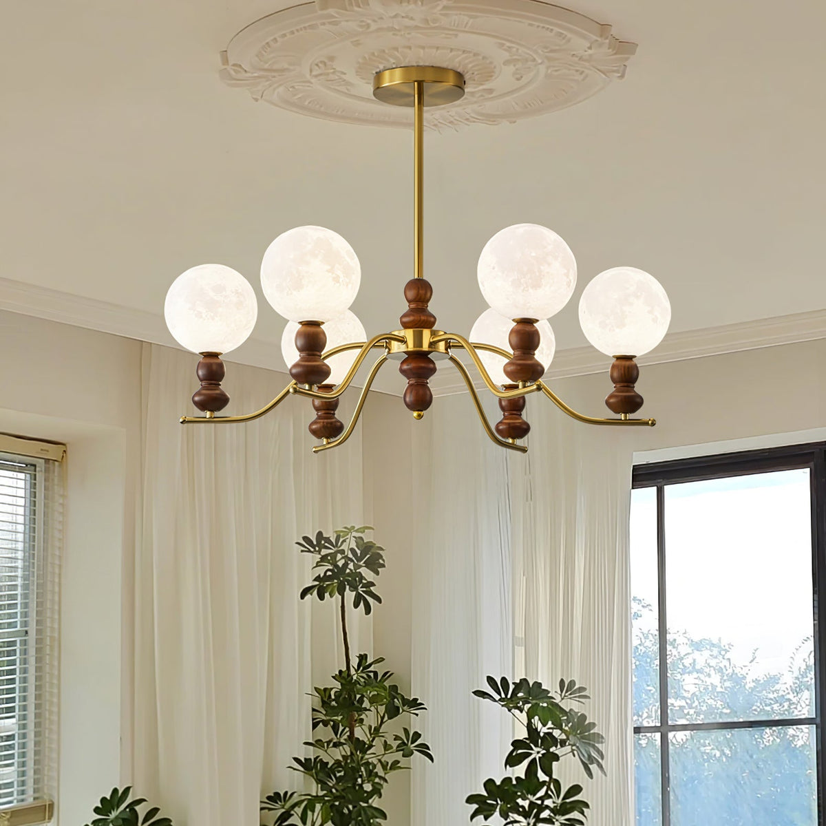 Helrenia Resin Chandelier-Moonnatur