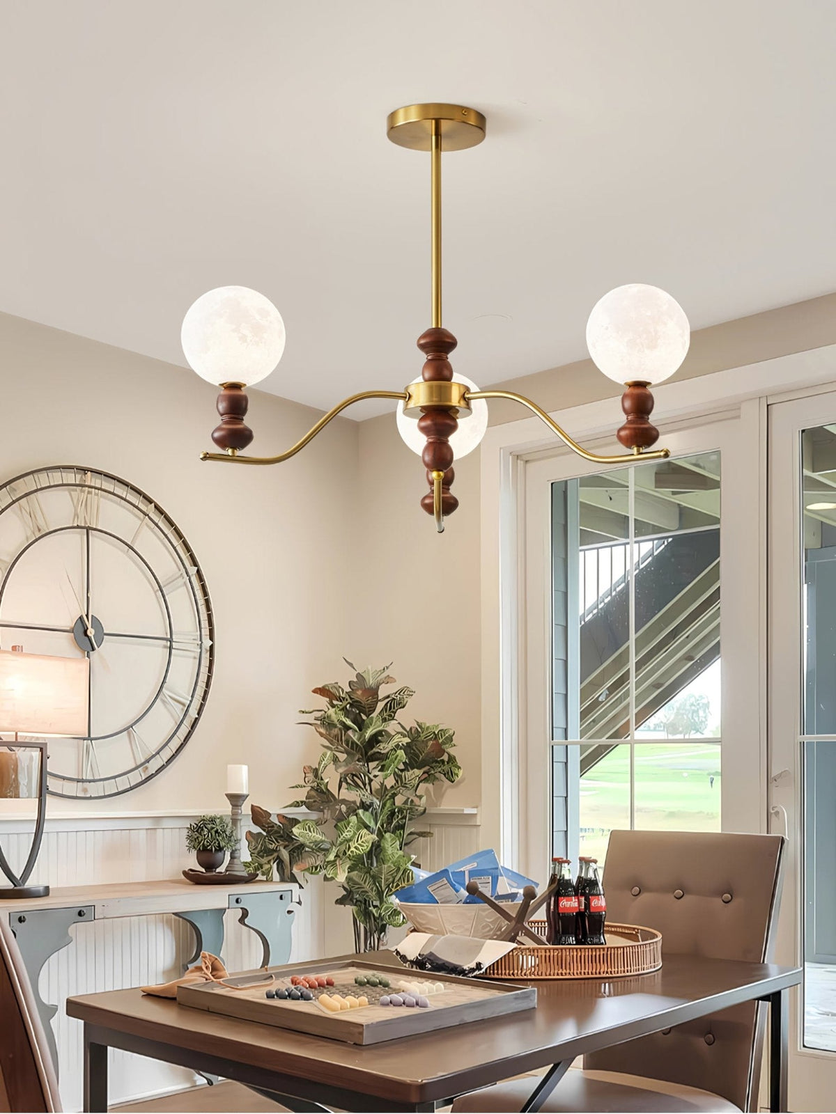 Helrenia Resin Chandelier-Moonnatur