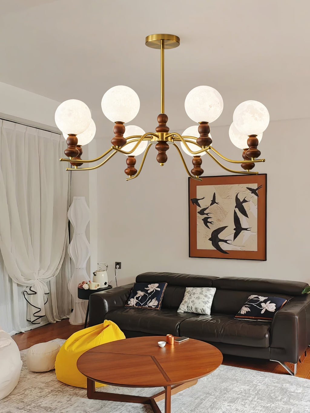 Helrenia Resin Chandelier-Moonnatur