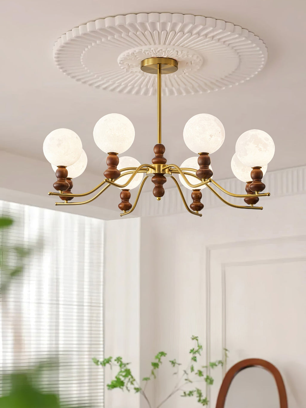 Helrenia Resin Chandelier-Moonnatur