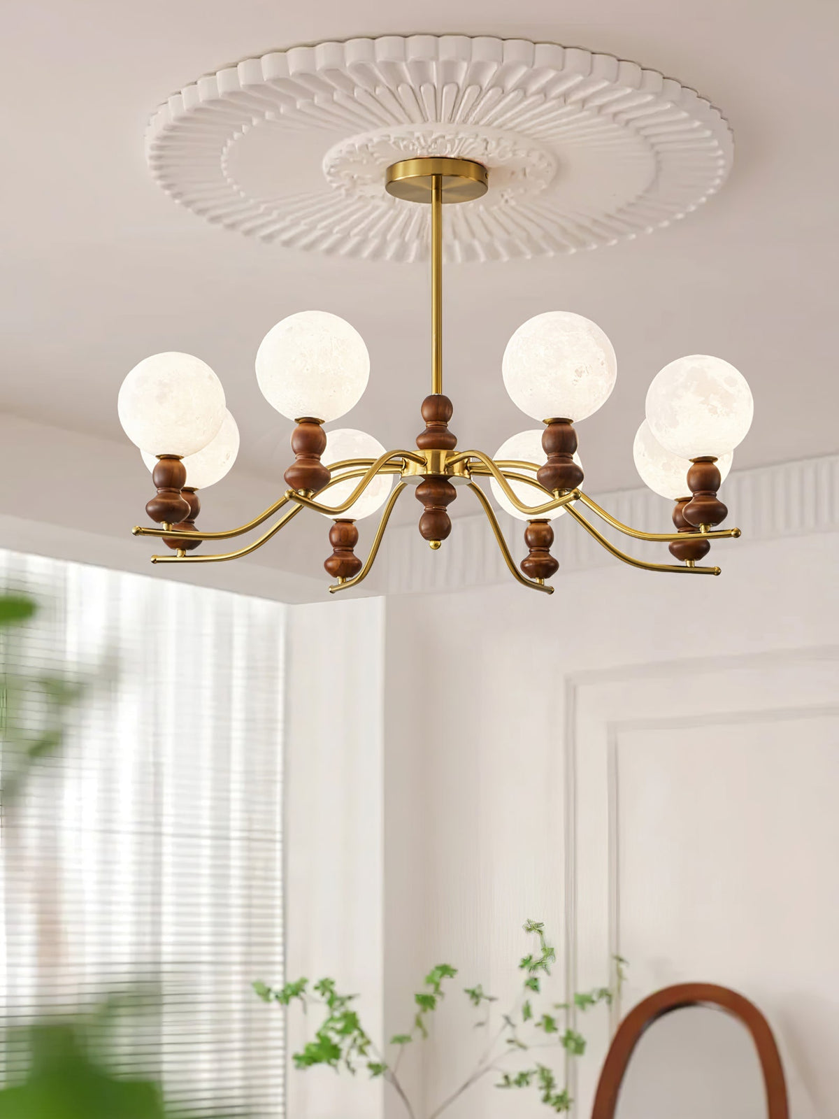 Helrenia Resin Chandelier-Moonnatur
