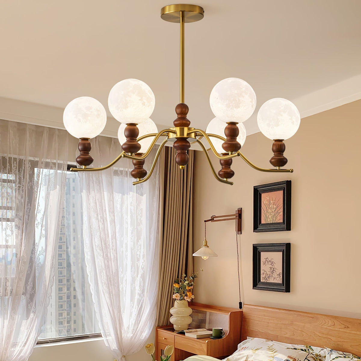 Helrenia Resin Chandelier-Moonnatur