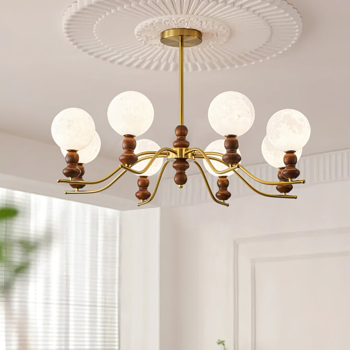 Helrenia Resin Chandelier-Moonnatur
