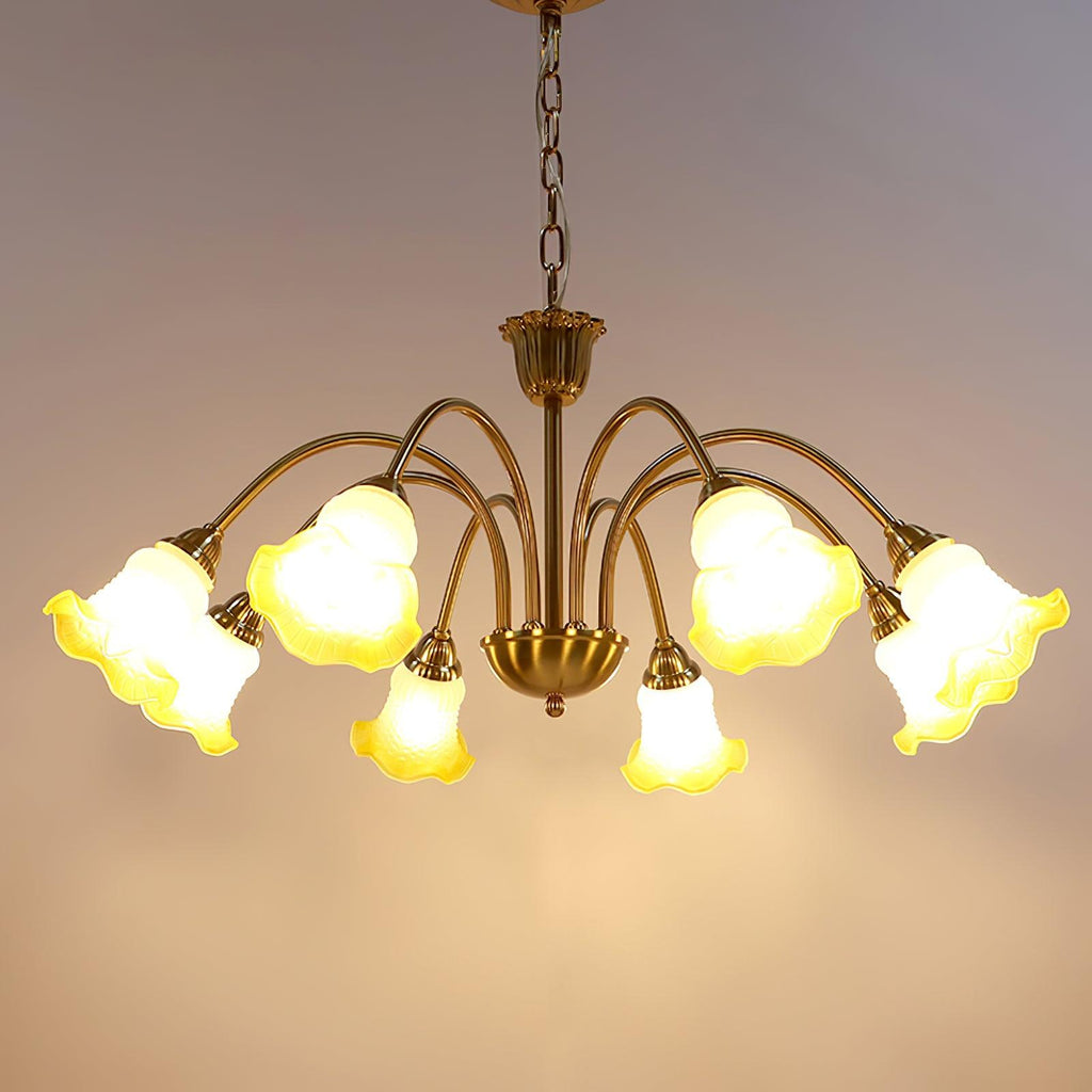Hadrenaelle Glass Chandelier-Moonnatur