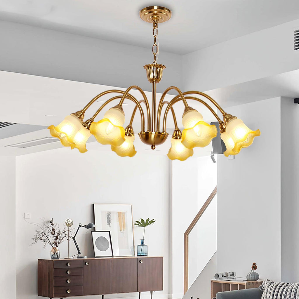 Hadrenaelle Glass Chandelier-Moonnatur