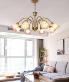 Hadrenaelle Glass Chandelier-Moonnatur