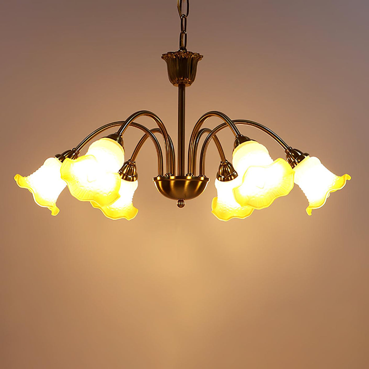 Hadrenaelle Glass Chandelier-Moonnatur
