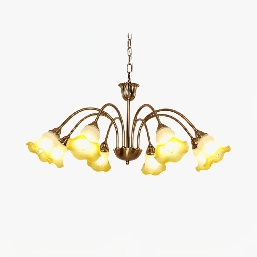 Hadrenaelle Glass Chandelier-Moonnatur