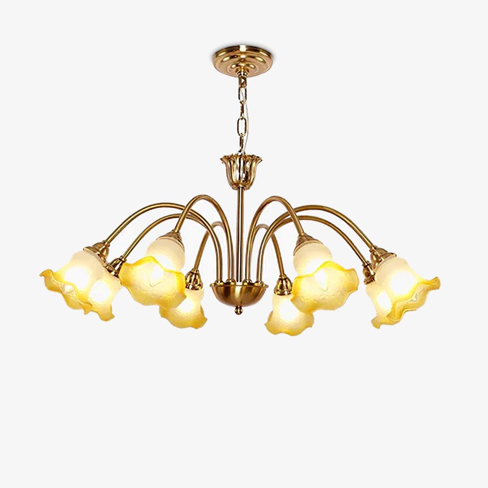 Hadrenaelle Glass Chandelier-Moonnatur