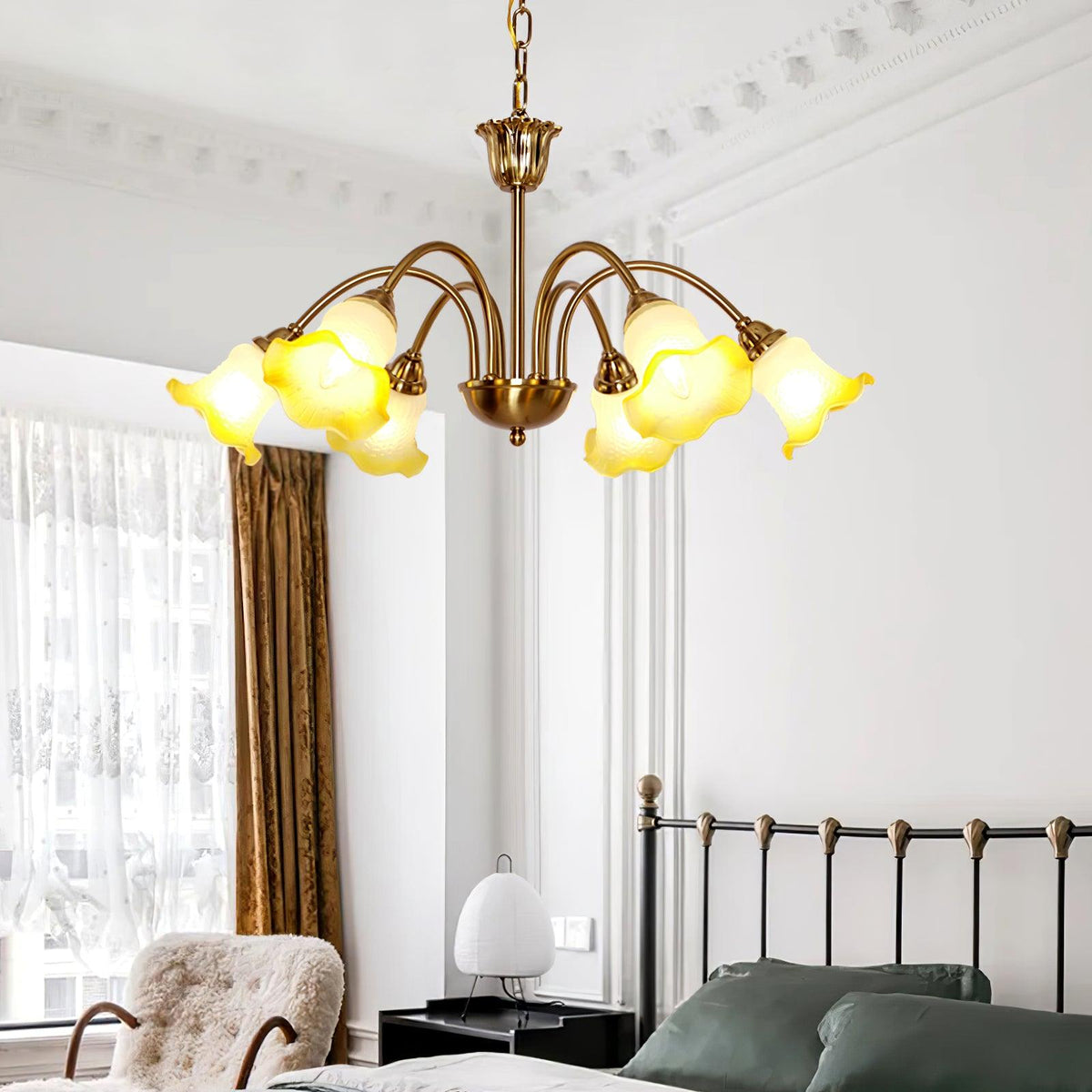Hadrenaelle Glass Chandelier-Moonnatur