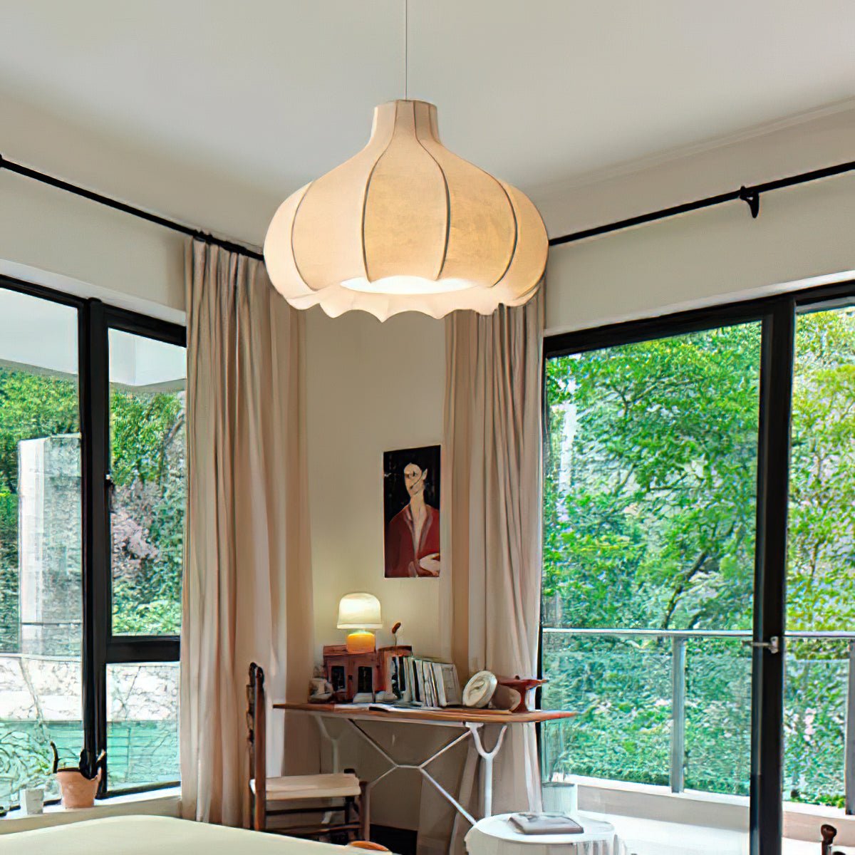 Seldenlyn Silk Pendant Light-Moonnatur
