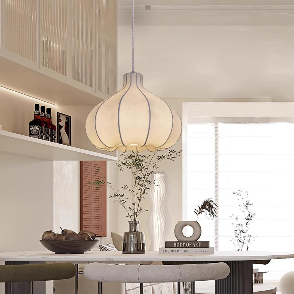 Redreneris Silk Pendant Light-Moonnatur