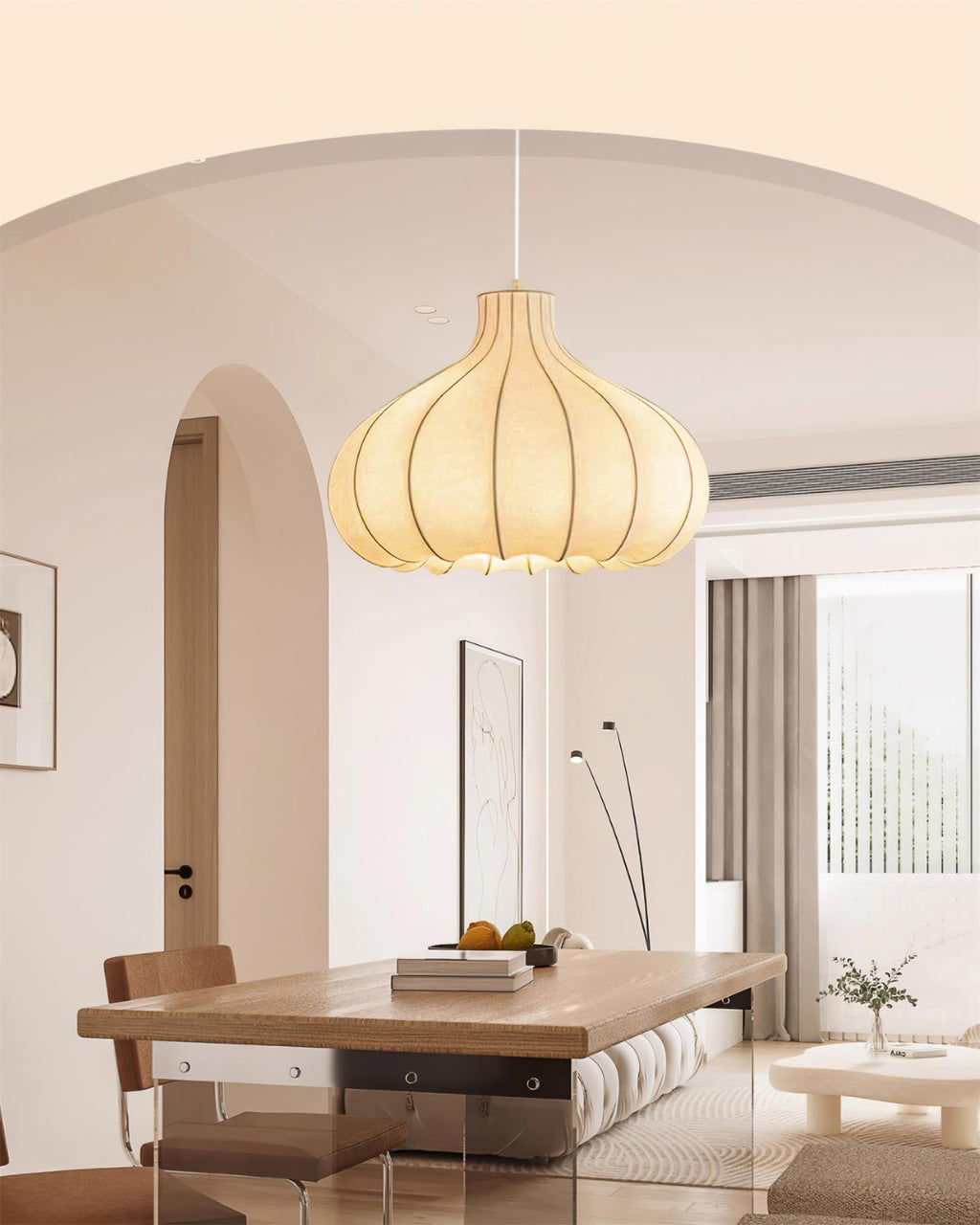 Redreneris Silk Pendant Light-Moonnatur