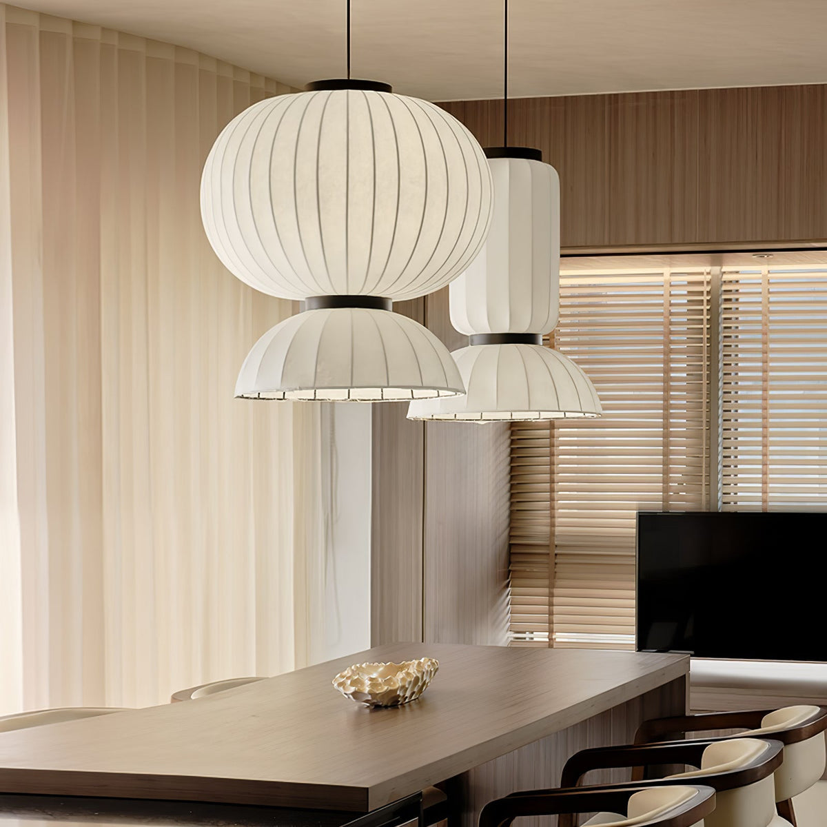 Bellena Silk Pendant Light-Moonnatur