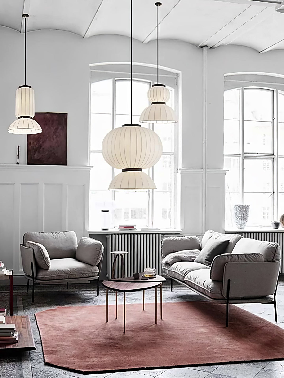 Bellena Silk Pendant Light-Moonnatur