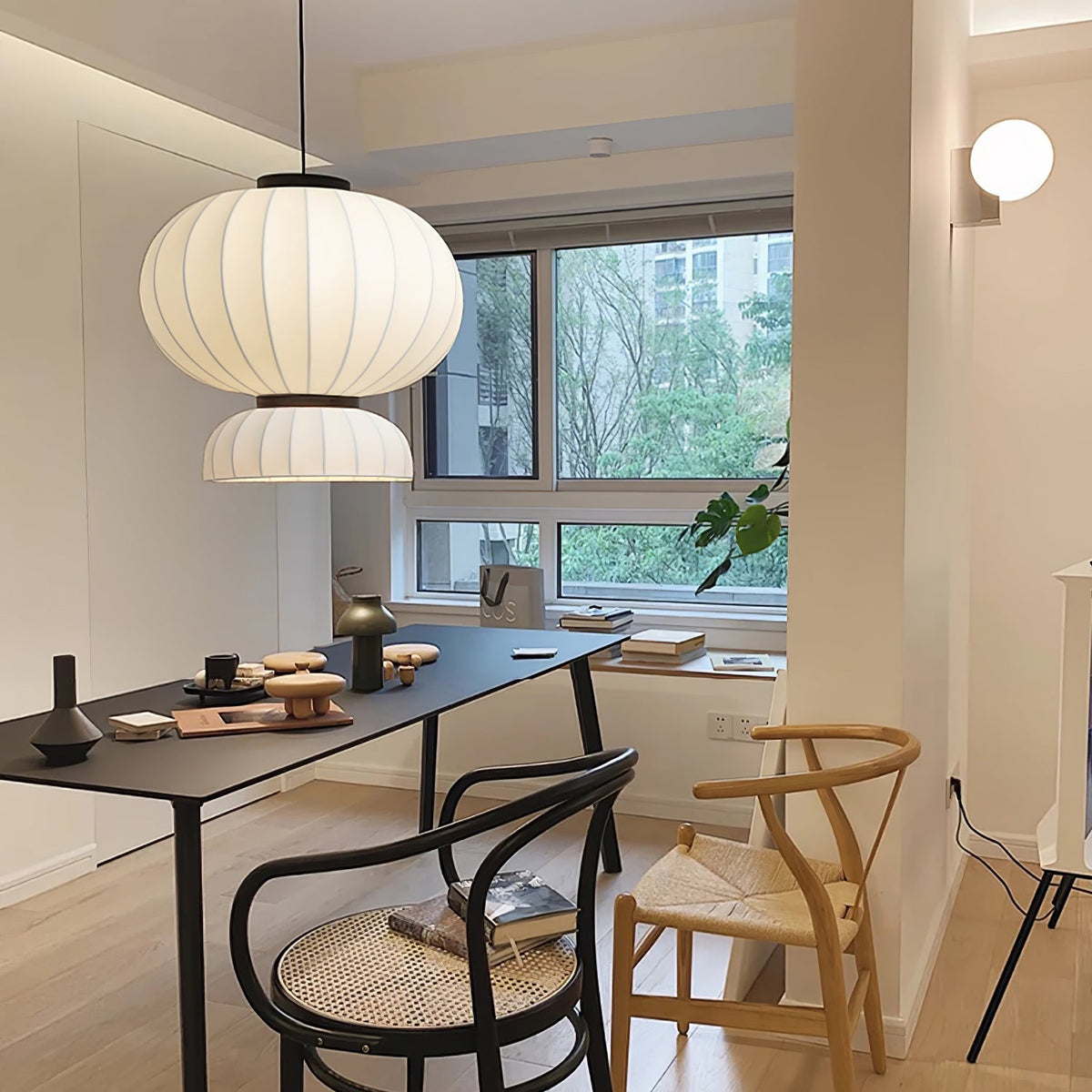 Bellena Silk Pendant Light-Moonnatur