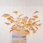 Pirelia Glass Chandelier-Moonnatur