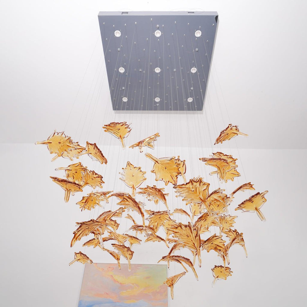 Pirelia Glass Chandelier-Moonnatur