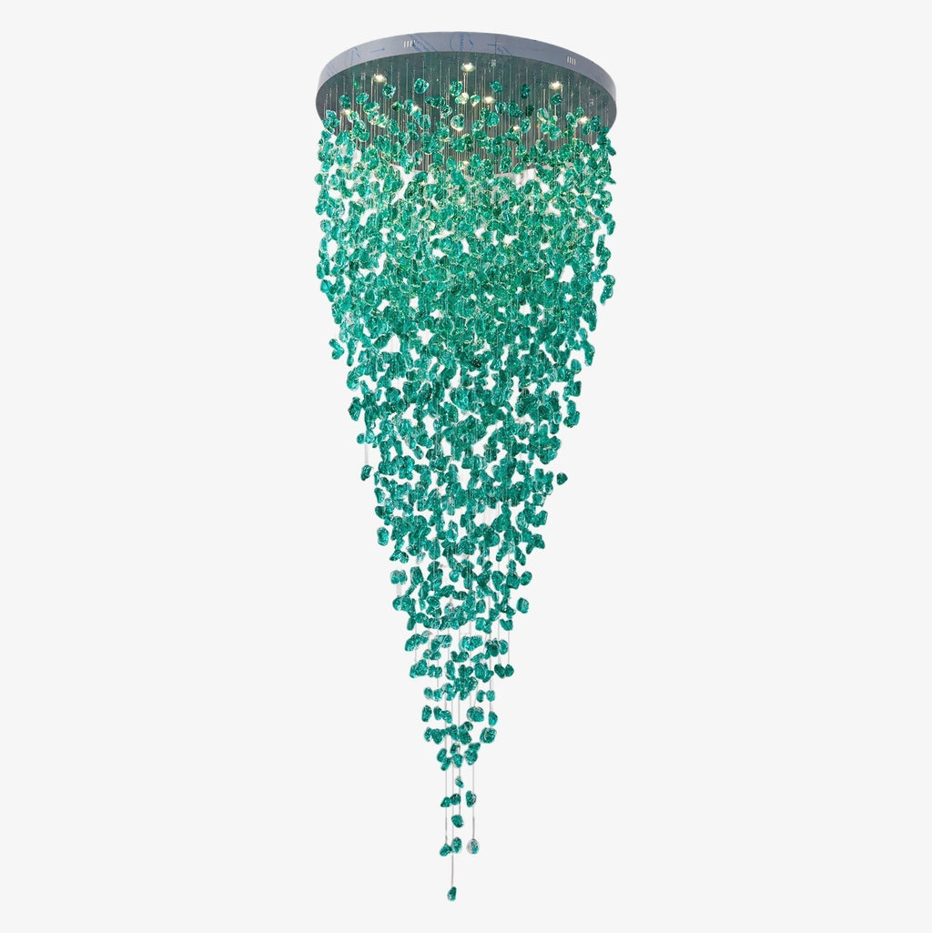 Qerise Glass Chandelier-Moonnatur