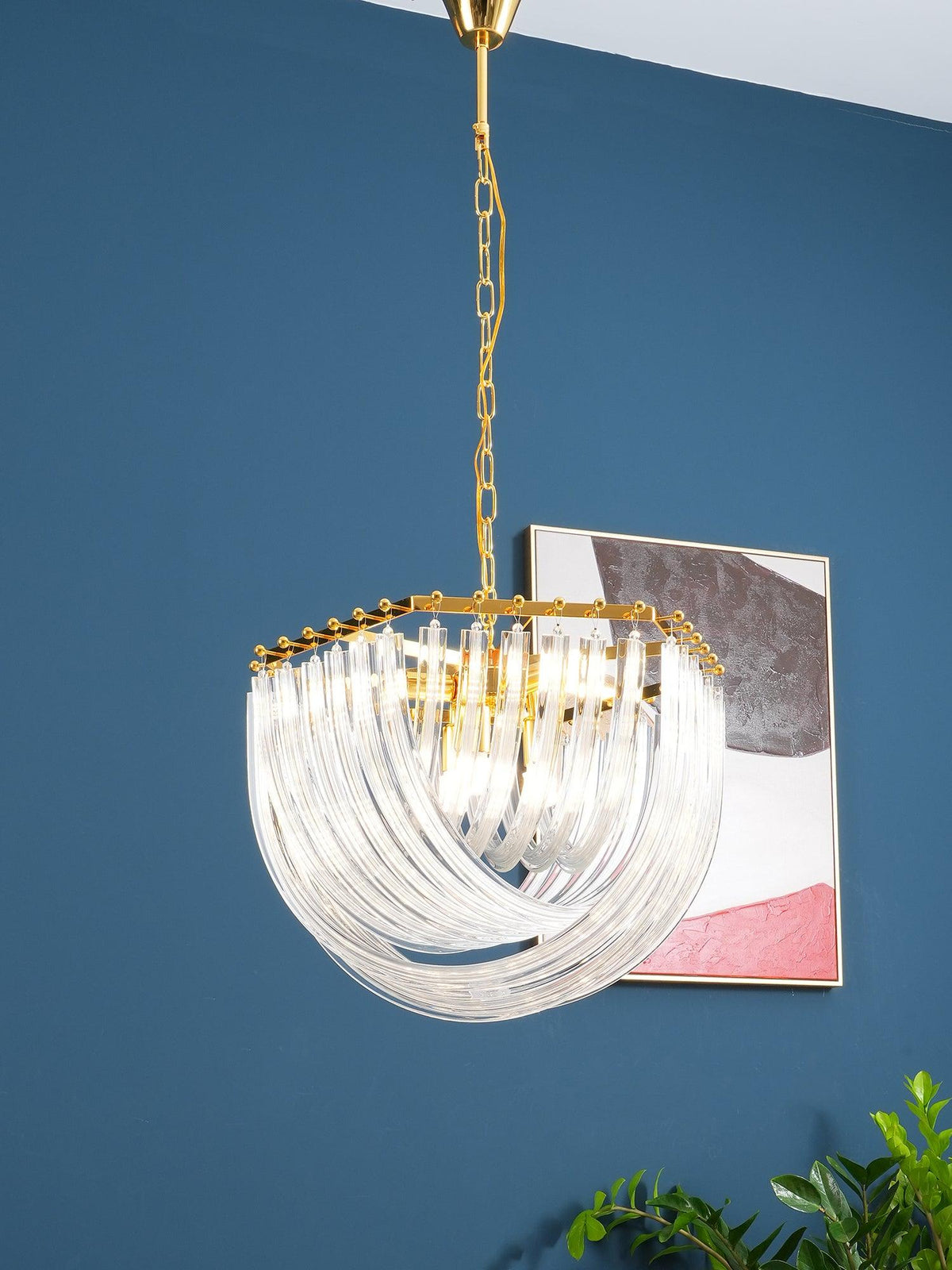 Havrina Glass Chandelier-Moonnatur