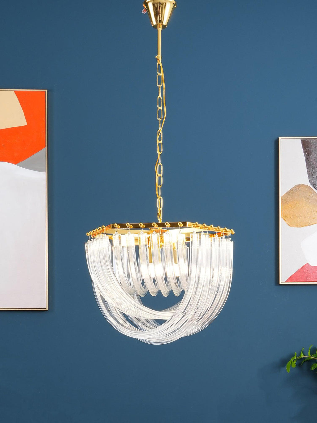 Havrina Glass Chandelier-Moonnatur