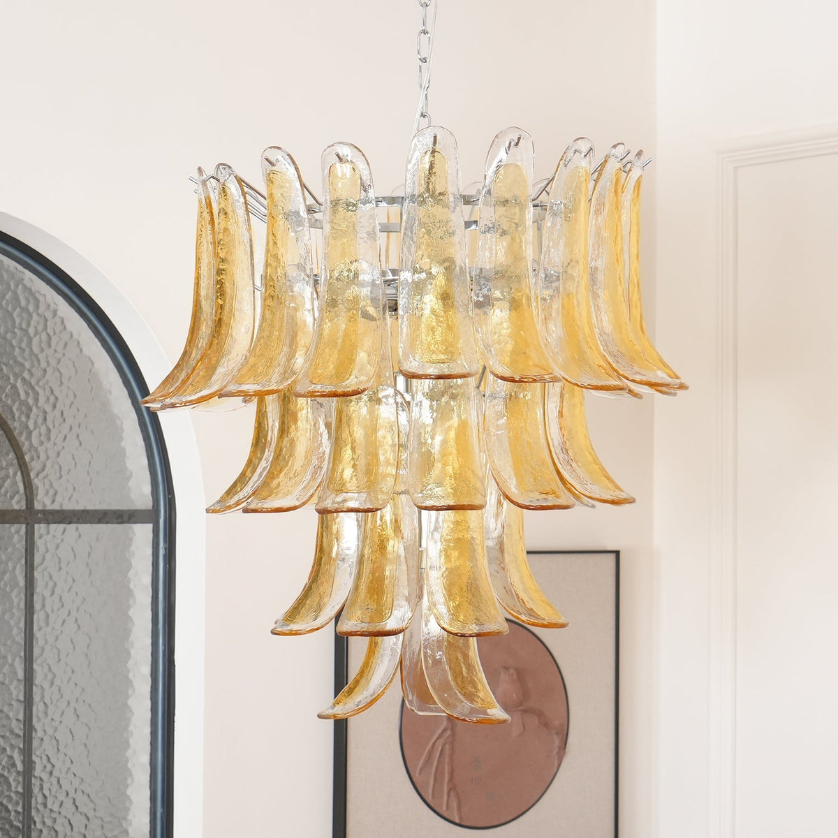 Ivrenonna Glass Chandelier-Moonnatur
