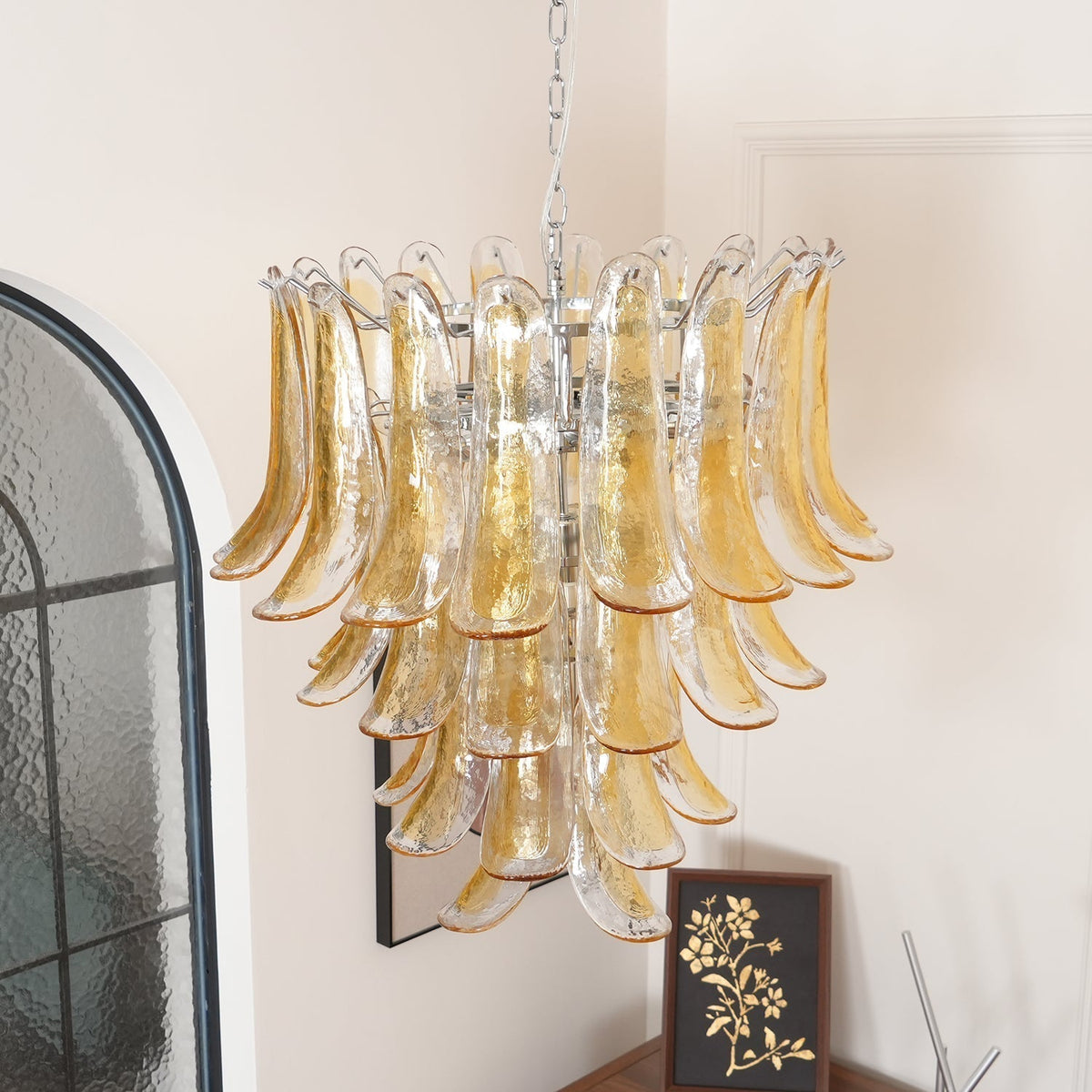 Ivrenonna Glass Chandelier-Moonnatur