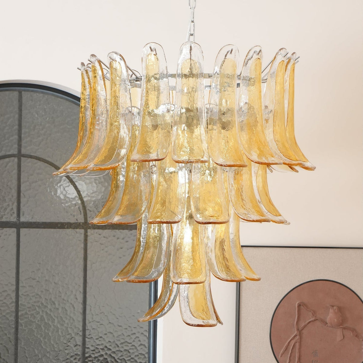 Ivrenonna Glass Chandelier-Moonnatur