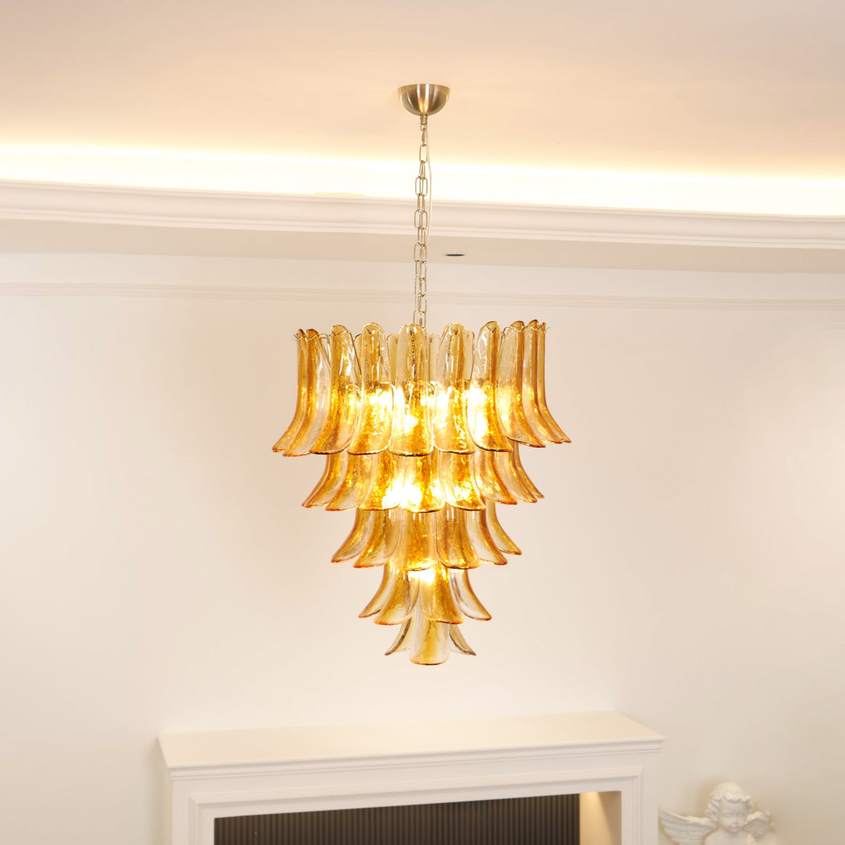 Ivrenonna Glass Chandelier-Moonnatur