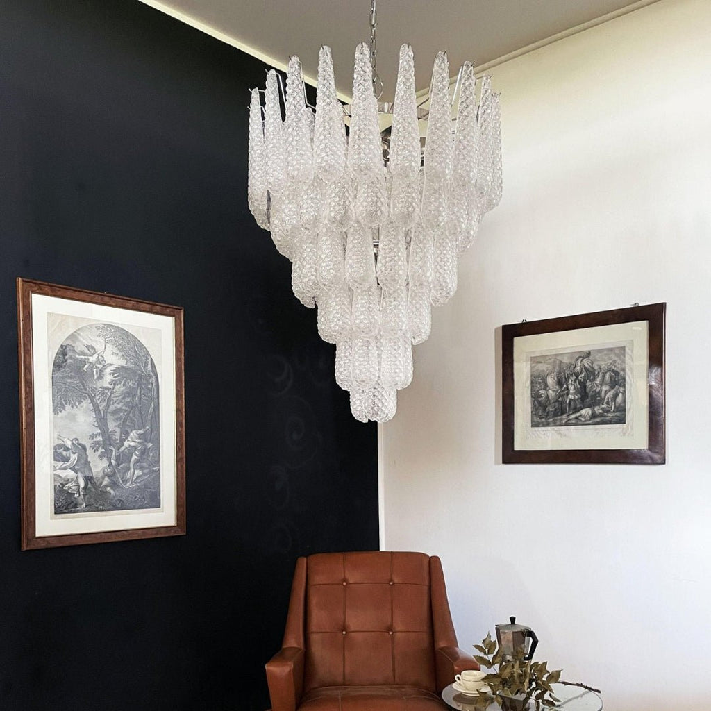 Woldenholm Glass Chandelier-Moonnatur