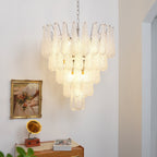 Woldenholm Glass Chandelier-Moonnatur