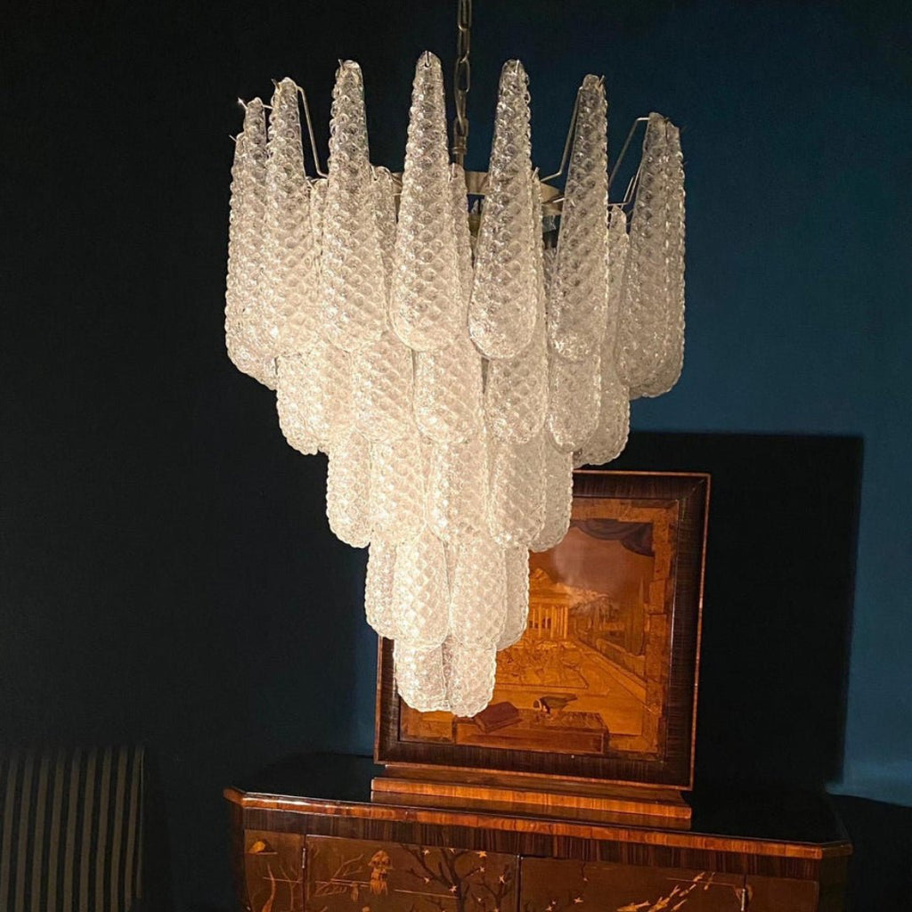 Woldenholm Glass Chandelier-Moonnatur