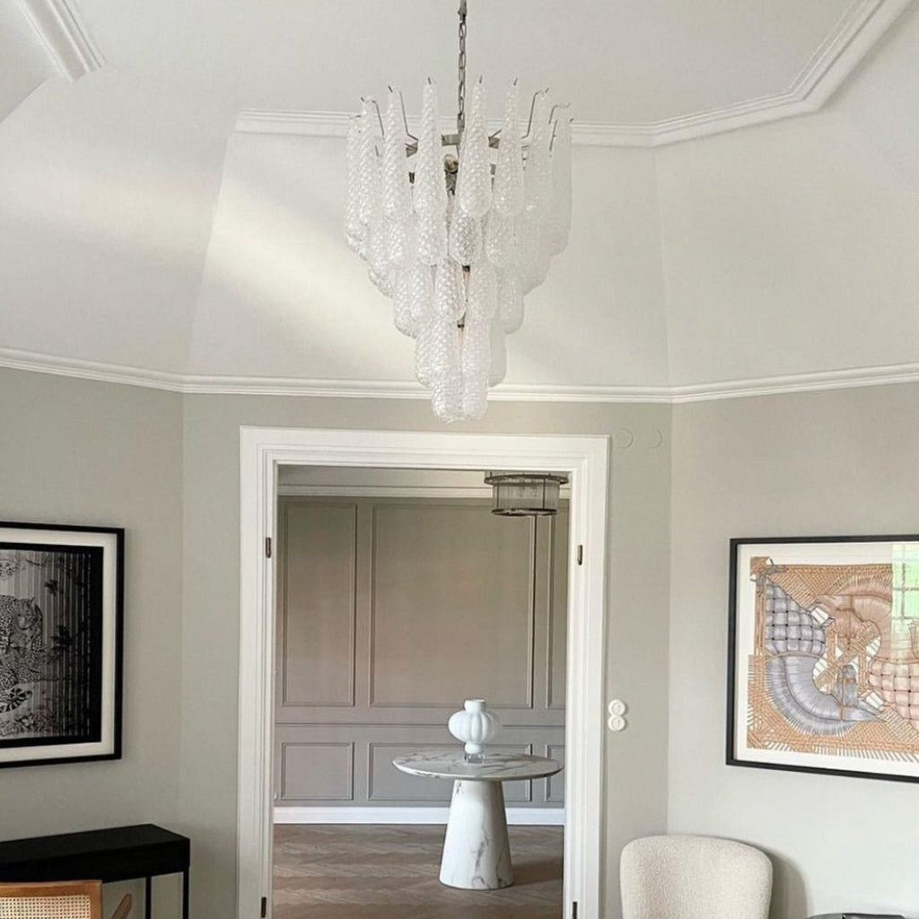 Woldenholm Glass Chandelier-Moonnatur