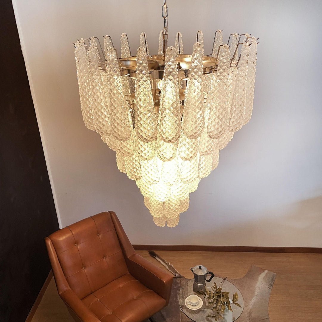 Woldenholm Glass Chandelier-Moonnatur