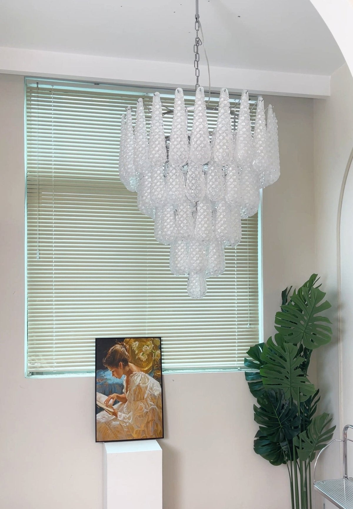 Woldenholm Glass Chandelier-Moonnatur