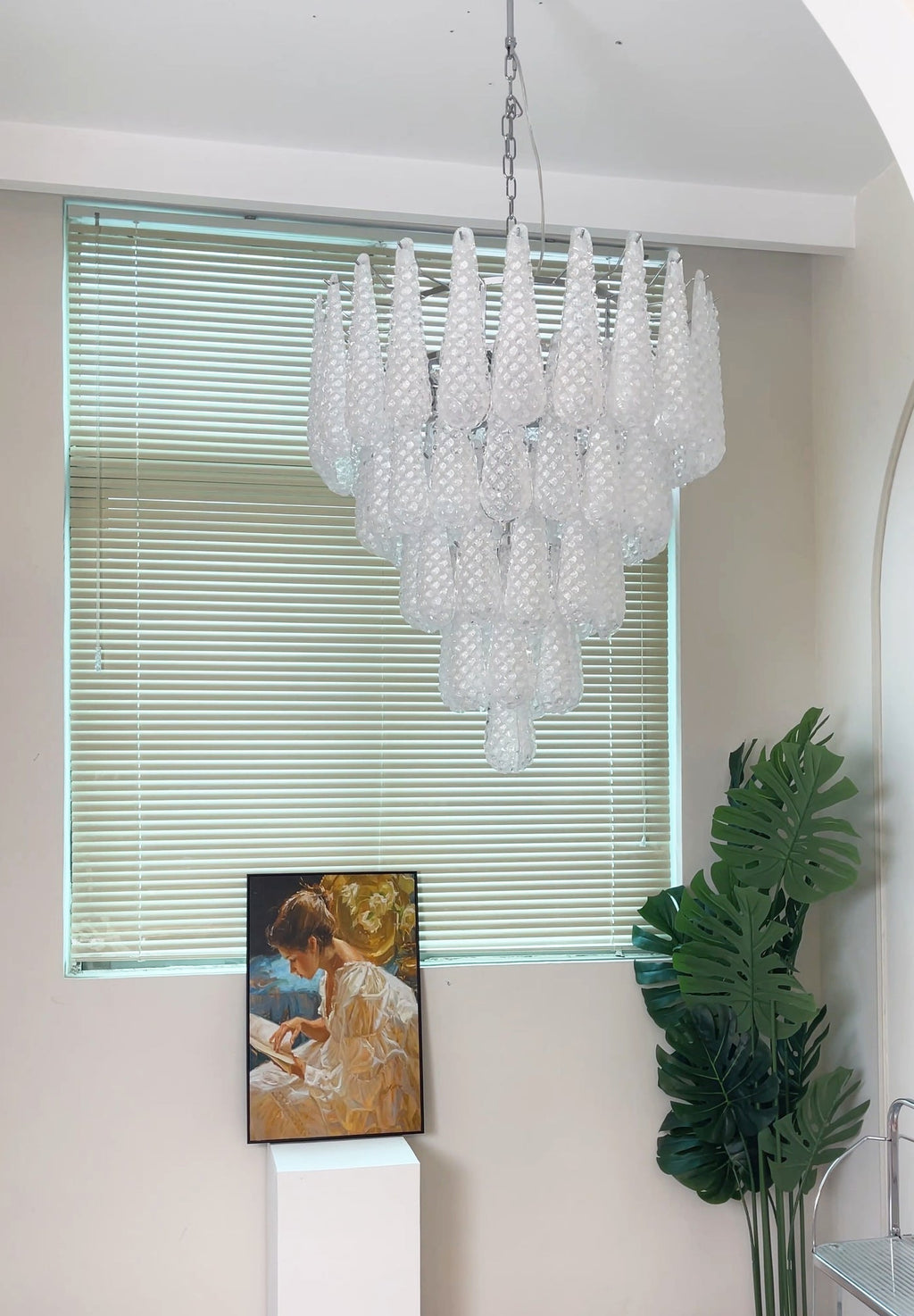 Woldenholm Glass Chandelier-Moonnatur
