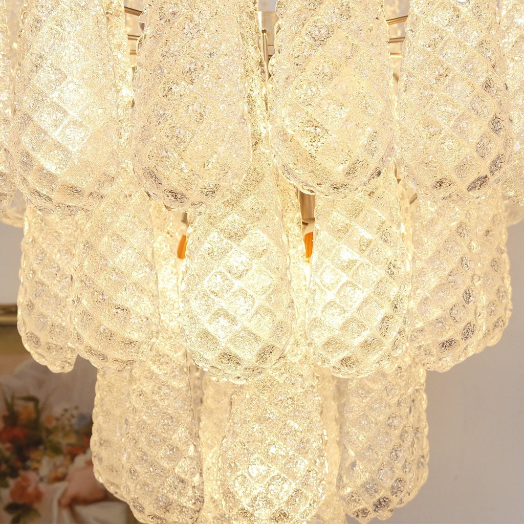 Woldenholm Glass Chandelier-Moonnatur