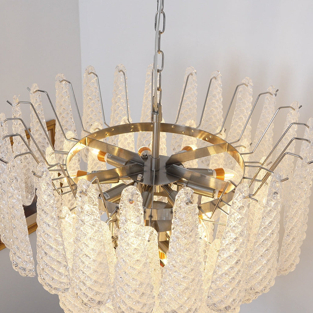 Woldenholm Glass Chandelier-Moonnatur
