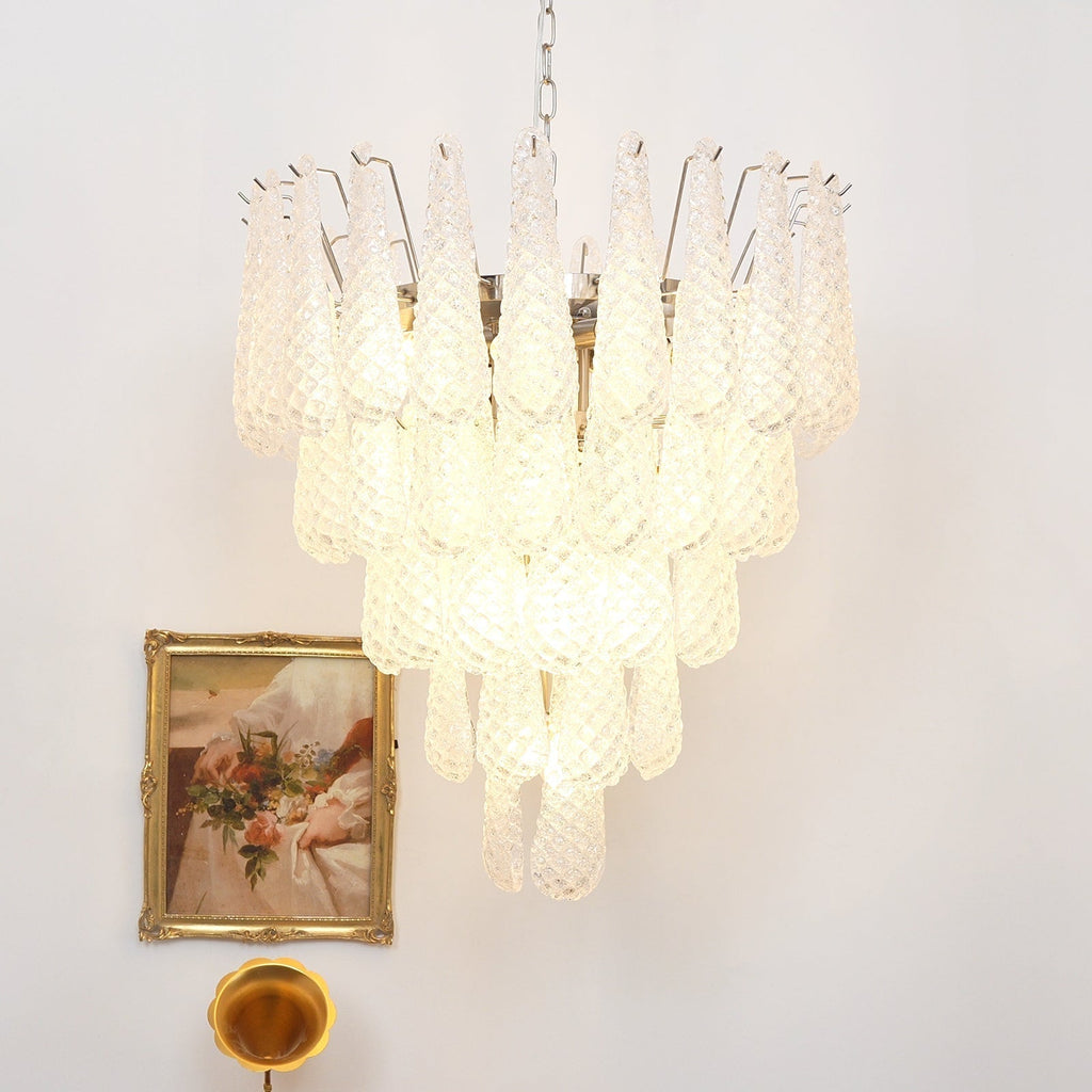 Woldenholm Glass Chandelier-Moonnatur