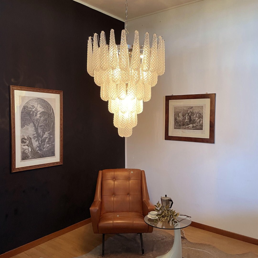 Woldenholm Glass Chandelier-Moonnatur