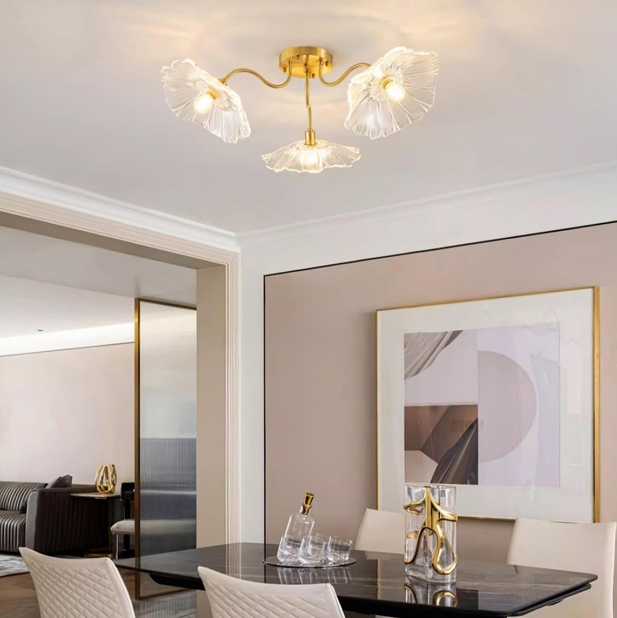 Nethenwell Glass Ceiling Light-Moonnatur