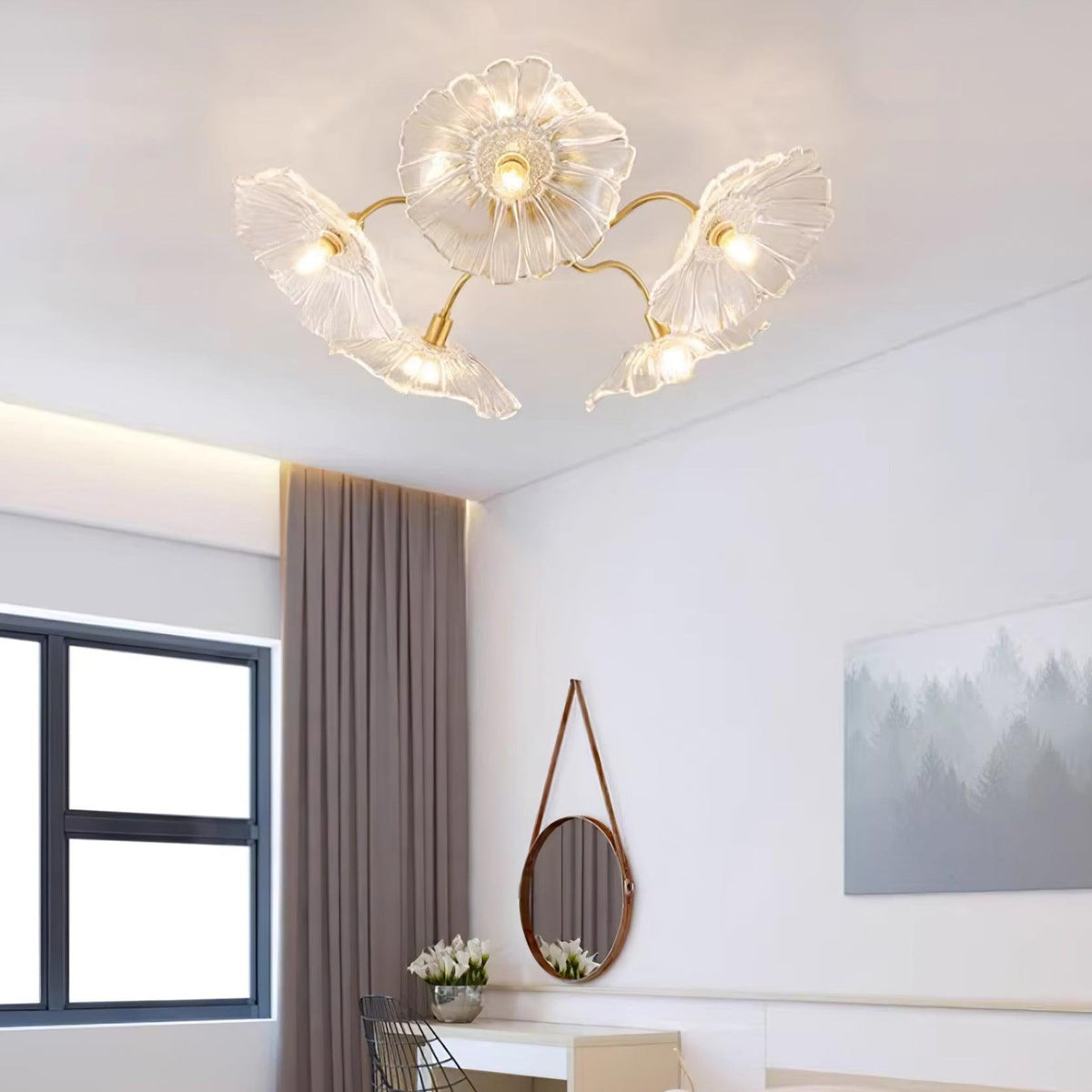 Nethenwell Glass Ceiling Light-Moonnatur