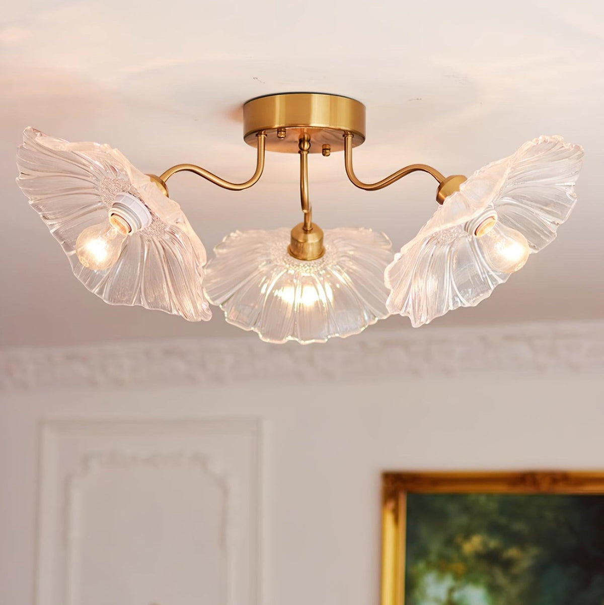 Nethenwell Glass Ceiling Light-Moonnatur
