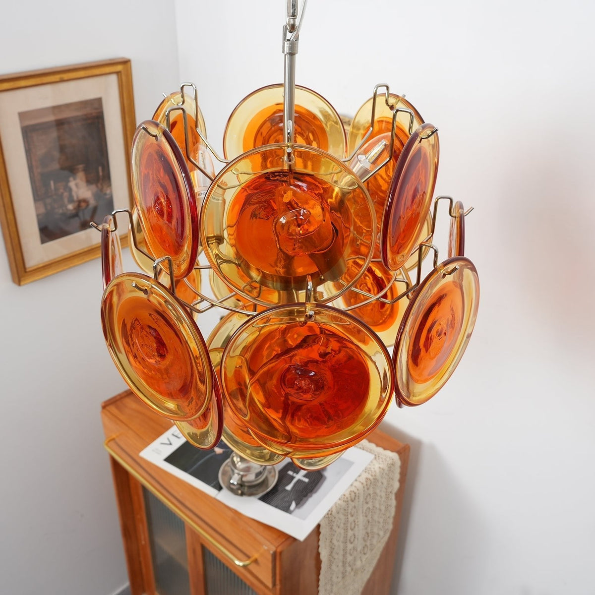 Carnelash Glass Chandelier-Moonnatur