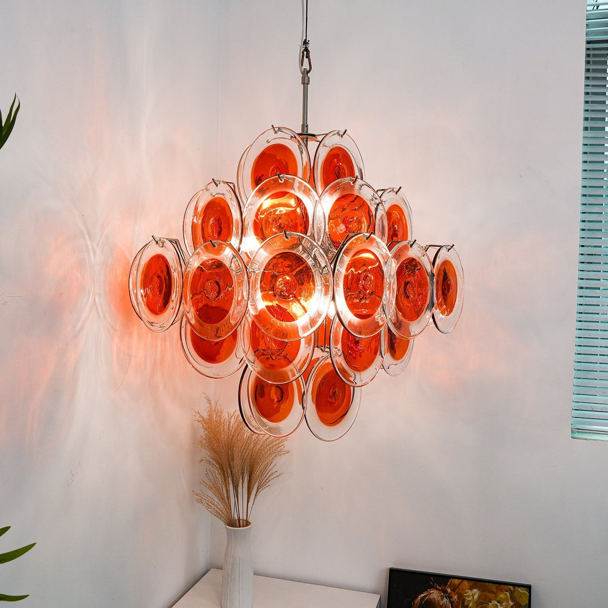 Carnelash Glass Chandelier-Moonnatur